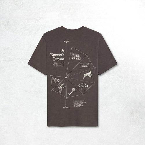 Acid Running A Runner's Dream T-Shirt: Shadow Taupe