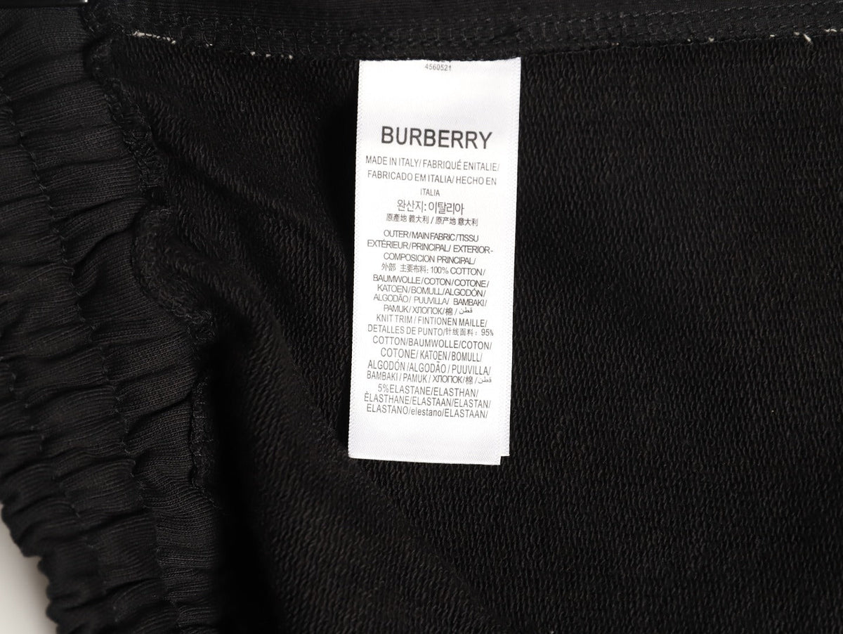 Burberry Check-Side Shorts - Black